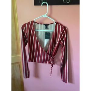NWT tie cross cross blouse